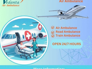 Hire Vedanta Air Ambulance Service in Bhubaneswar with Hi-tech Ventilator Setup